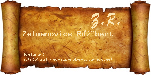 Zelmanovics Róbert névjegykártya